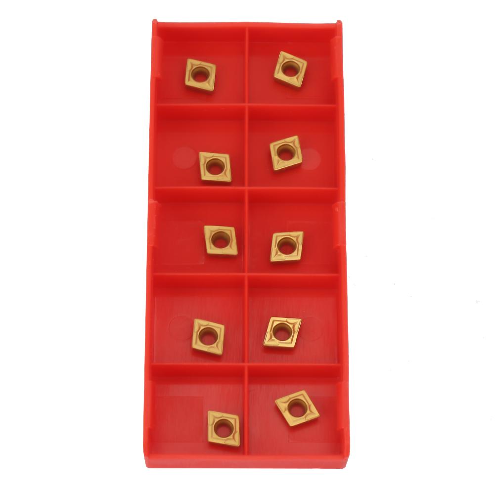 10Pcs CCMT060204 US735 CCMT21.51 Carbide Insert Blade CNC Lathe Cutter Turning Tool