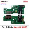 USB Charging Port Board Flex Cable Connector Parts  For Infinix Note 7 8 8i 11 11 11S 11 11 Pro Lite VIP Microphone Module