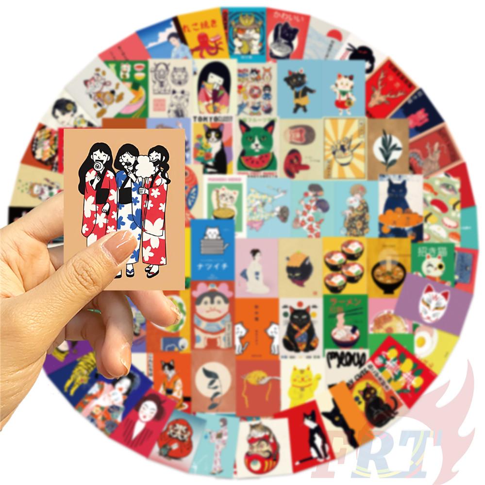 100Pcs/Set Japanese Retro Showa Art . Koharubiyori Poster Stickers DIY Fashion Decals Stickers