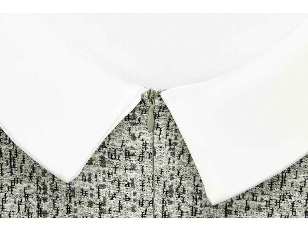 Spring 2025 Women's European and American Style Bow Sleeveless Textured Dress