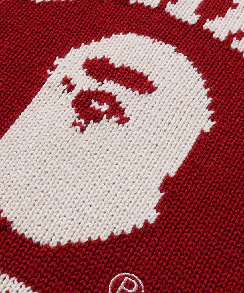 Beipeu College Knit Sweater (W) Burgundy