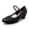 Corium Women Latin Dance Shoes Black Soft Bottom ModernTango Dancing Shoes Heel 3CM/5CM Ballroom Salsa Dance Shoe  Colse Toe