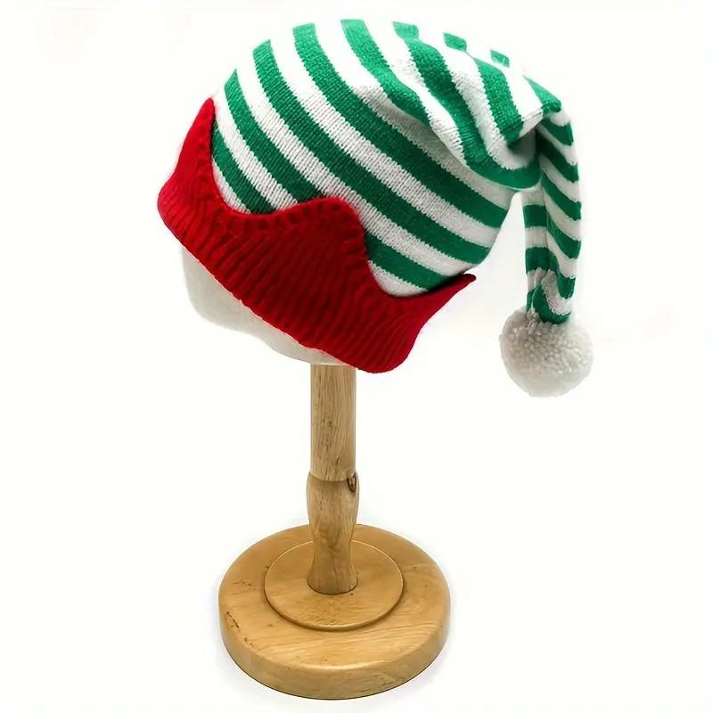 

Popular Winter Knitted Christmas Wizard Hat - Various Patterns & Customizable with Your Images Child зелёный
