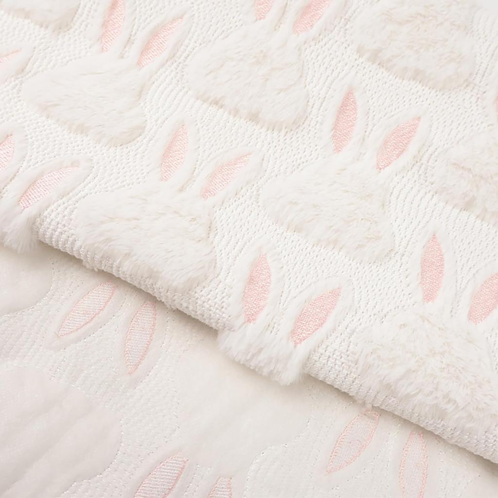 Easter Table Runner Bunny Table Runner Designs Soft Fluffy Plush Tufting Spring Table Runner Holiday Kitchen Dining Table Decoration for Home Party