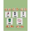 Wooden Word Spelling Game Alphabet Learning Toys for Preschool Boys and Girls Letters Reading Building Blocks Game with 24 Cards