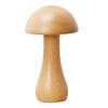 Portable Cordless Wooden Mushroom Lamp with Touch Switch, Small Size, Rechargeable, Stepless Dimming, 360-Degree Rotation, Perfect as a Birthday Gift
