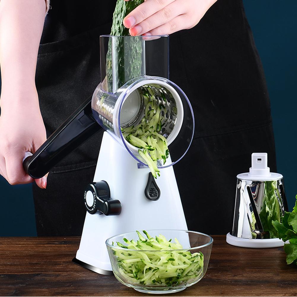 Household Kitchen Manual Multifunctioal Rotation Vegetable Grater Shredder Cutter Chopper Tool