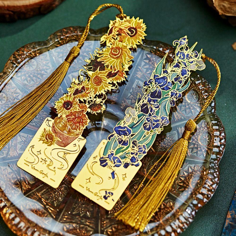 with Tassel Metal Hollow Bookmark Exquisite Reading Stationery Book Lovers