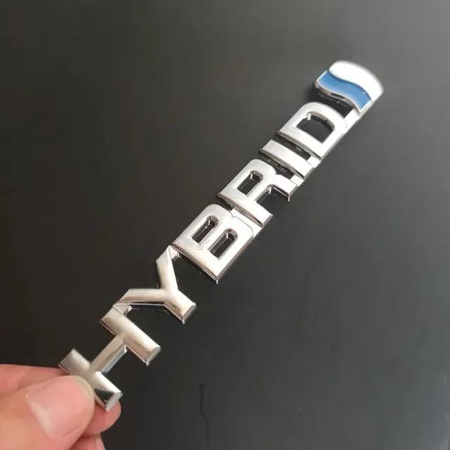 3D Metal Hybrid Logo Side Fender Rear Trunk Emblem Badge Car Sticker Decals For Toyota Prius Camry Crown Auris Rav4s TRD