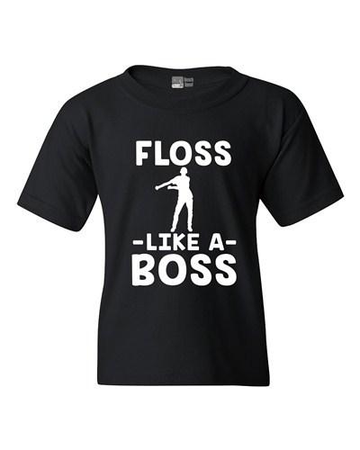 Floss Like A Boss Dance Floor Funny DT Youth Kids T-Shirt Tee Unisex T-Shirt M