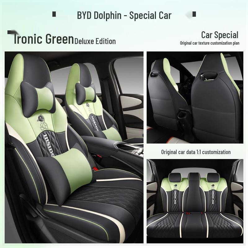BYD Dolphin Electric Seat Cushion: Four Seasons, Full Coverage, Custom Fit for Five-Seater.