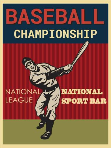 

Baseball Championship Vintage Retro Metal SignAluminum 20x30cm（7.8x11.8inch）