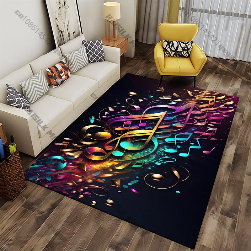 Music Energy Colors Artistic Flow Carpet Yoga Living Room Room Decor Children's Crawling Mat Doormat Area Rug Games Mat