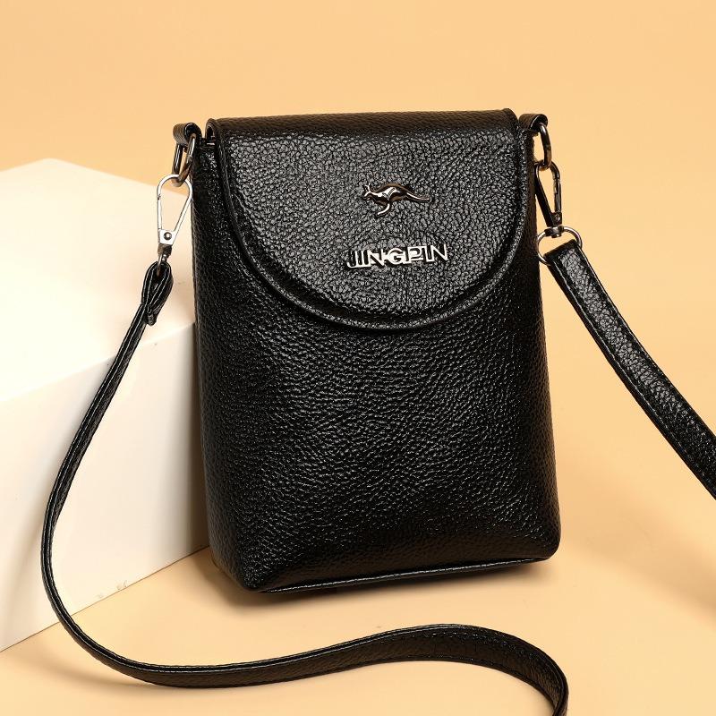 Bag Women's New Versatile Multi-layer Shoulder Mobile Phone Bag Fashionable and Simple Flow Change Key Bag