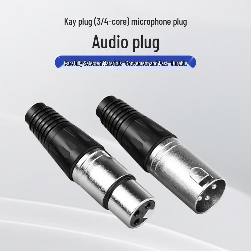 LISCN XLR Male Audio Plugs (100 Pcs)