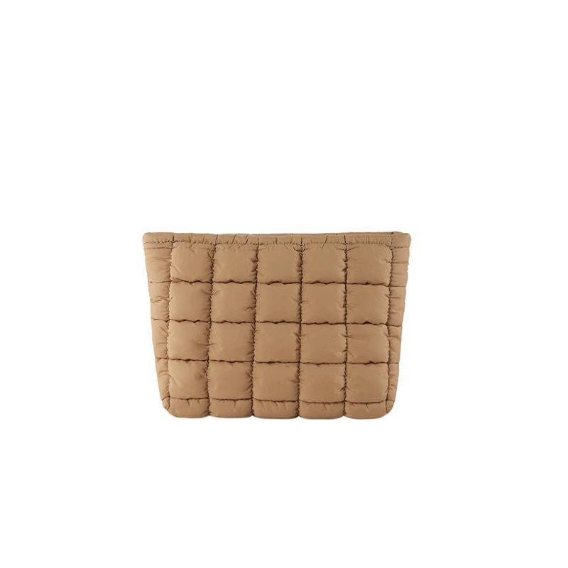 Large Capacity Quilted Clutch, Zippered Travel Storage Purse, Perfect Christmas Gift for Women
