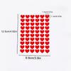Romantic Heart Stickers for Valentine's Day & Weddings - 10 Sheets of Red & Pink Love Decals, Perfect for Jewelry Gift Boxes