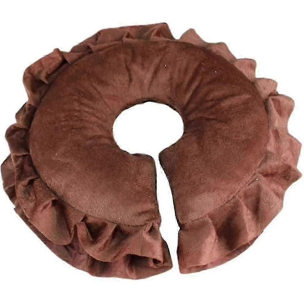 Short Plush U-shaped Pillow Massage Massage Face Protection Pillow Body Cervical Spine Comfortable Face Pillow Removable And Washable Beauty Salon Lyi