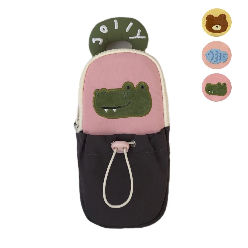 

Large Capacity Pen Bag Animal Stationery Bag Cute Pencil Case Students Supplies Bear