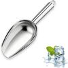 Ice Scoop for Freezer, Metal Small Ice Scooper for Ice Machine, Stainless Steel Kitchen Food Scoops for Ice Bucket Bar Party Wedding -3 Oz