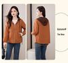 Women's 2024 Spring/Autumn Casual Short Baseball Jacket, Loose Fit, Fashionable Style