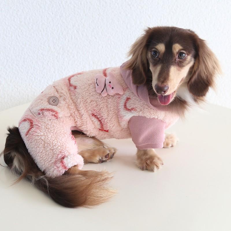 Petstyle Pet Dog Four-Legged Sweater Dachshund West Highland White Terrier Poodle Devon Rex Cat Warm Plush Fall Winter Cute