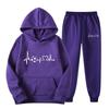 New European and American Spring and Autumn Women's Sports Sweater Set Fashion Casual Sweater Sweatpants Set Hoodie Women
