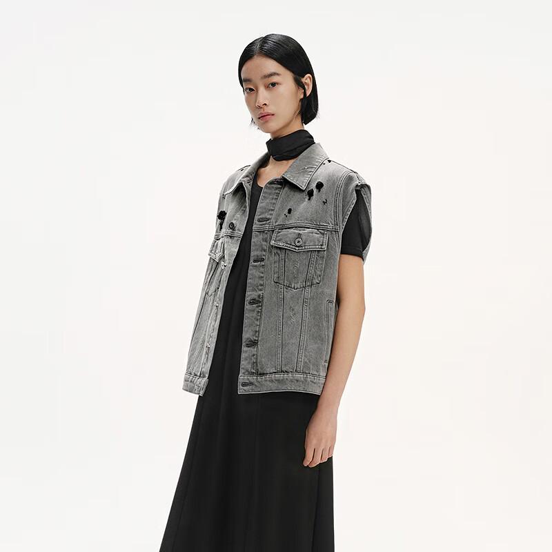 Broadcast Women's Loose Denim Vest