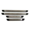 BGM1 4PCS Suitable For 2012-2022 Peugeot 208 Plastic And Stainless Steel Car Outside Door Sill Pedal Scuff Plate Decoration Cover