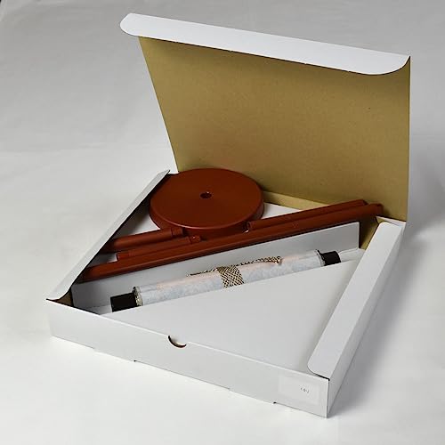 Hare No Machi Gallery Hanging Scroll: Shingon Thirteen Buddhas, by Hiroto Tanaka, Mini Hanging Scroll with Display Stand (Small Size) 60cm