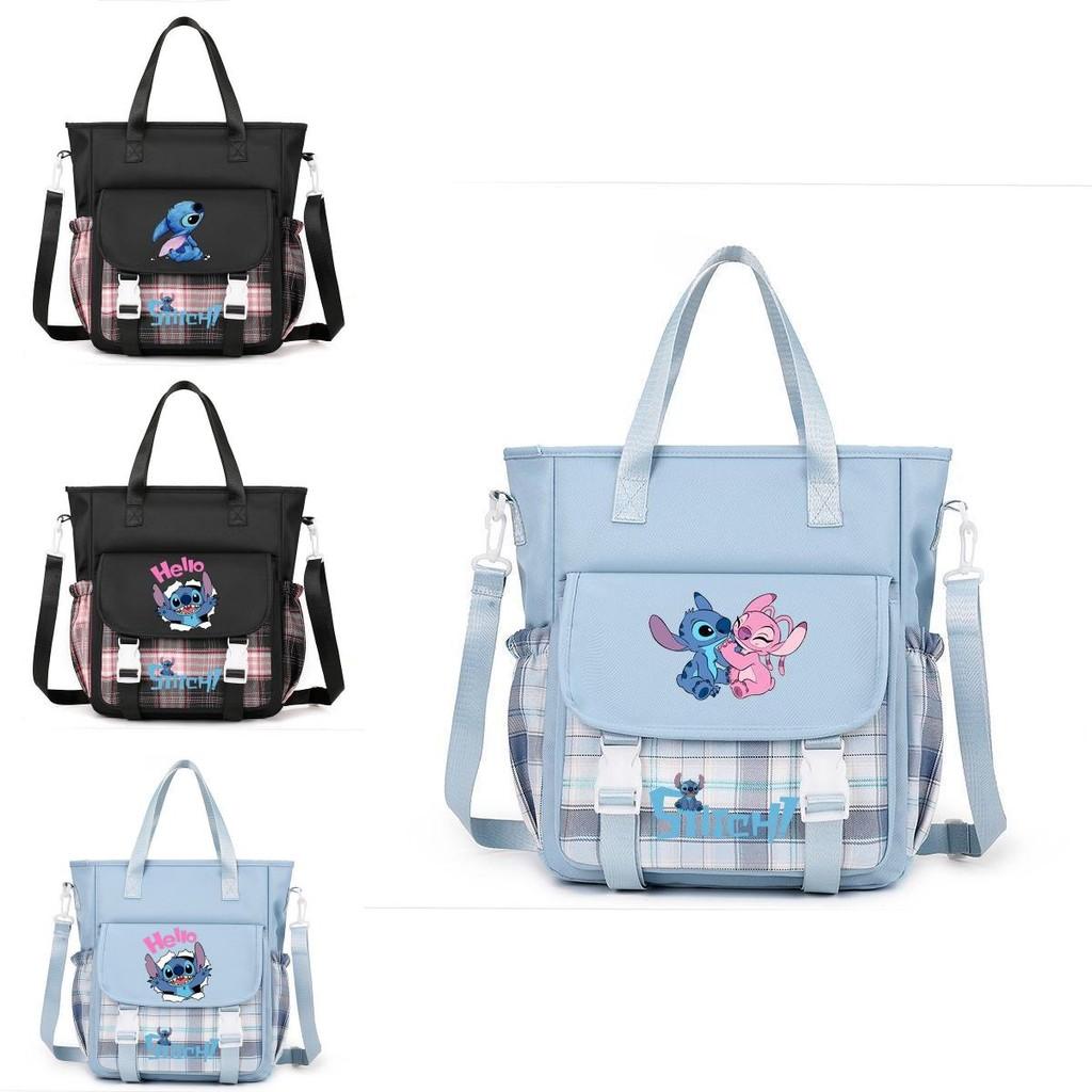 Lilo Stitch Kids Canvas Shoulder Bag With Colorful Print For Daily Use