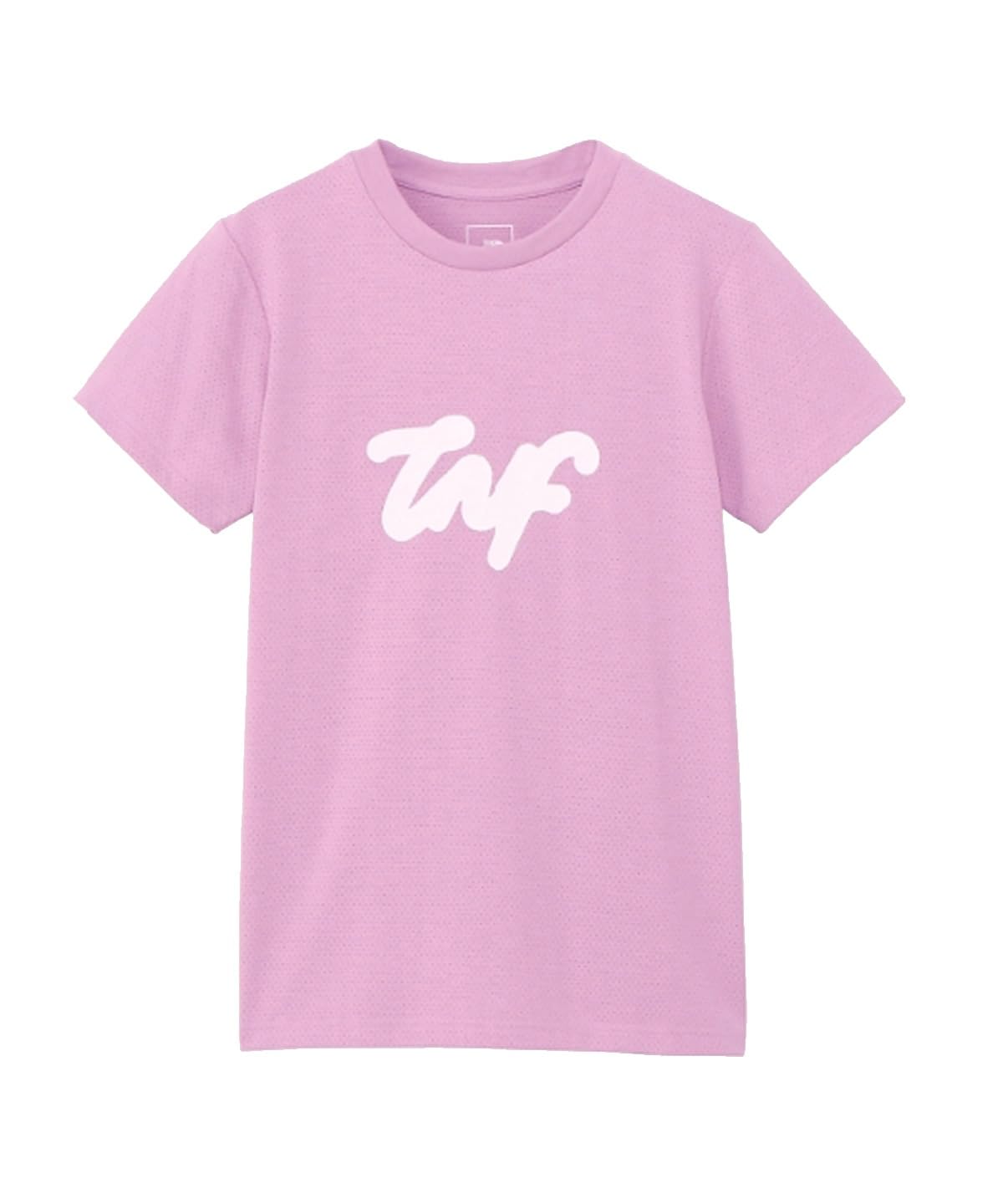 

North Run Mesh Writing Logo Mineral L [The Face] S/S Tee, Purple,