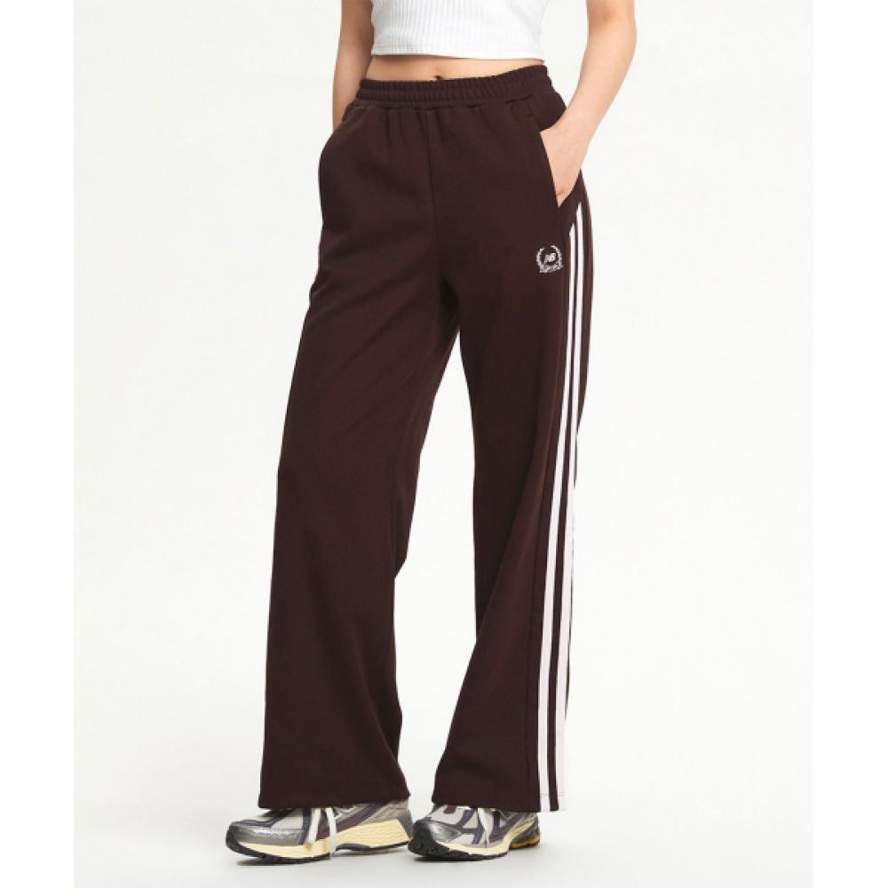 

New Balance Nbmle4w142 Women Essential Track Wide Pants Brown (85)BROWN/S(070)