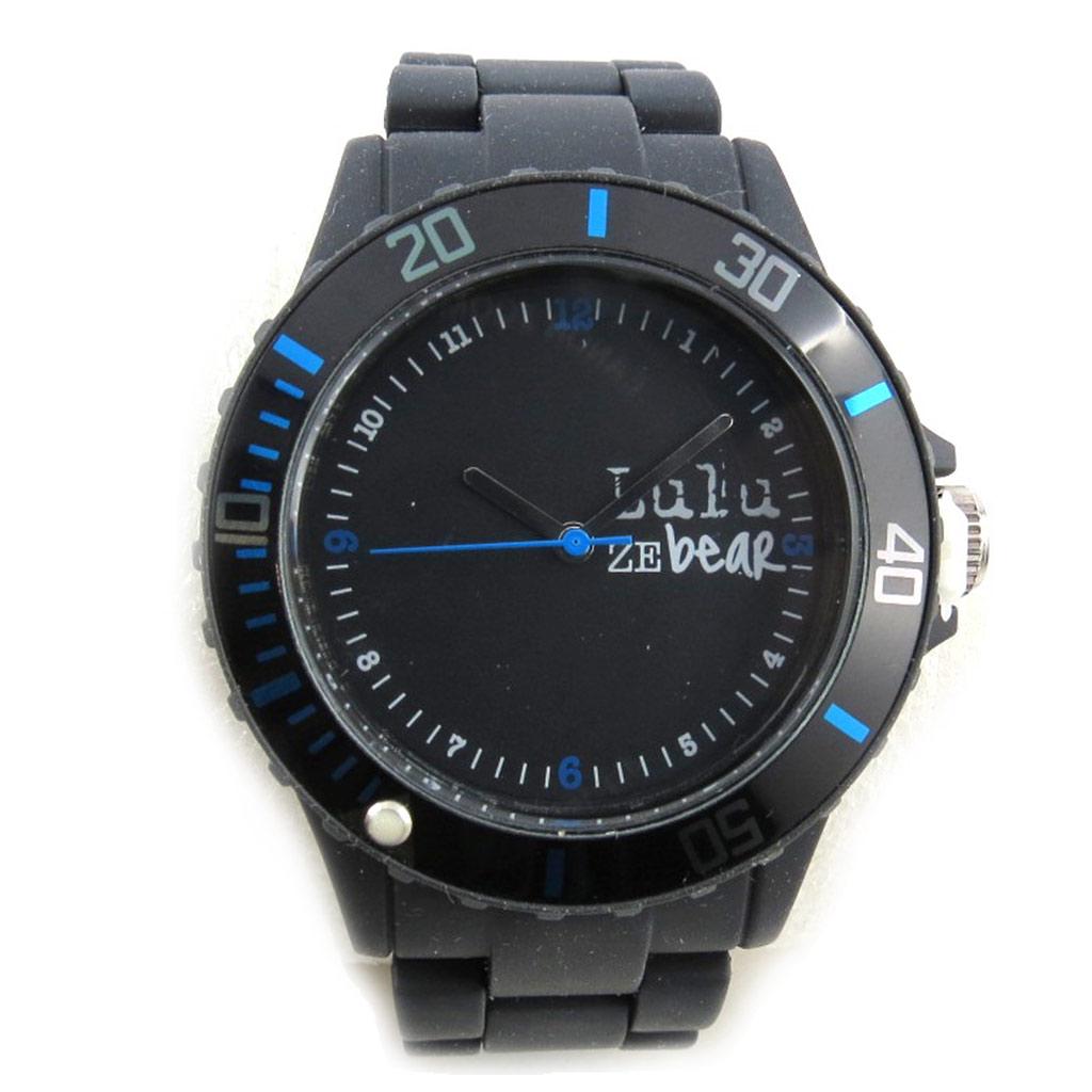 LULU CASTAGNETTE [N2361] - 'Lulu Castagnette' tasarımcı saat siyah mavi