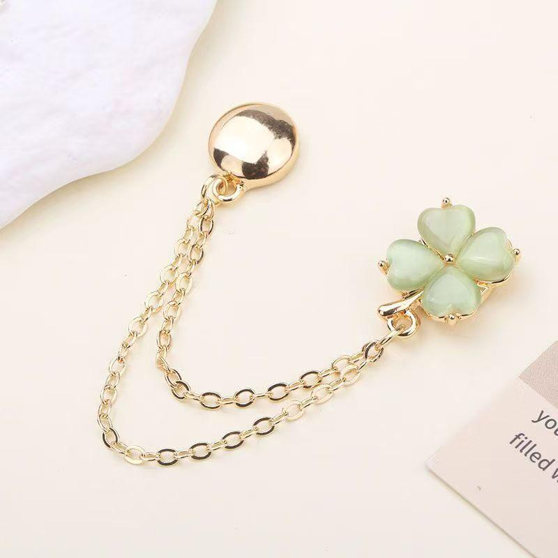 2Pcs Multi-Function Magnetic Clothing Clip With Chain Metal Buttons Clip Clothes Scarf Trouser Legs Cuff Fixing Magnet Pin