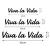 Viva La Vida Cool Stickers For Car Bumper And Door Motorcycle Helmet Street Racing Waterproof Decals