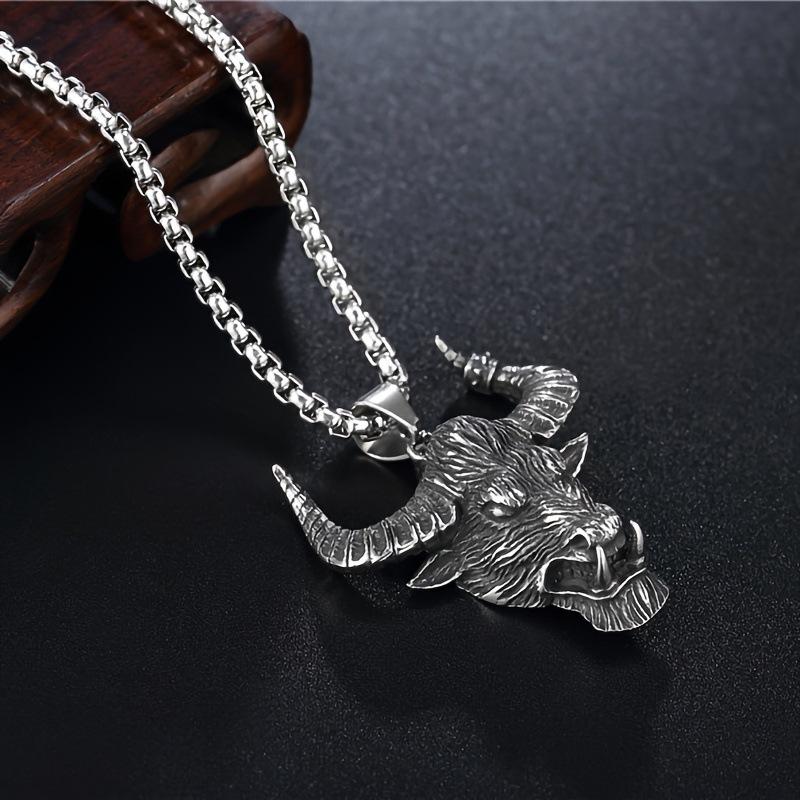 Domineering Bull Head Necklace Pendant
