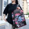 New camouflage color matching shark student schoolbag digital printing large capacity animation backpack backpack
