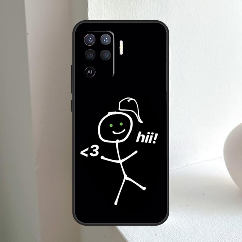 Cartoon Matchman For OPPO A78 A98 A18 A38 A58 A5 A6 Pro A15 A17 A57 A16 A76 A96 A54 A74 A94 A40 A60 A80 Case