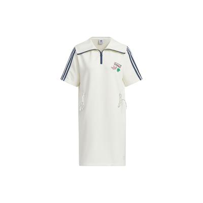 Robe Tricotée de Fête Originals Avec Imprimé Dessin Animé et Col Droit Robe Femme Han-Jade-Blanc IW6304