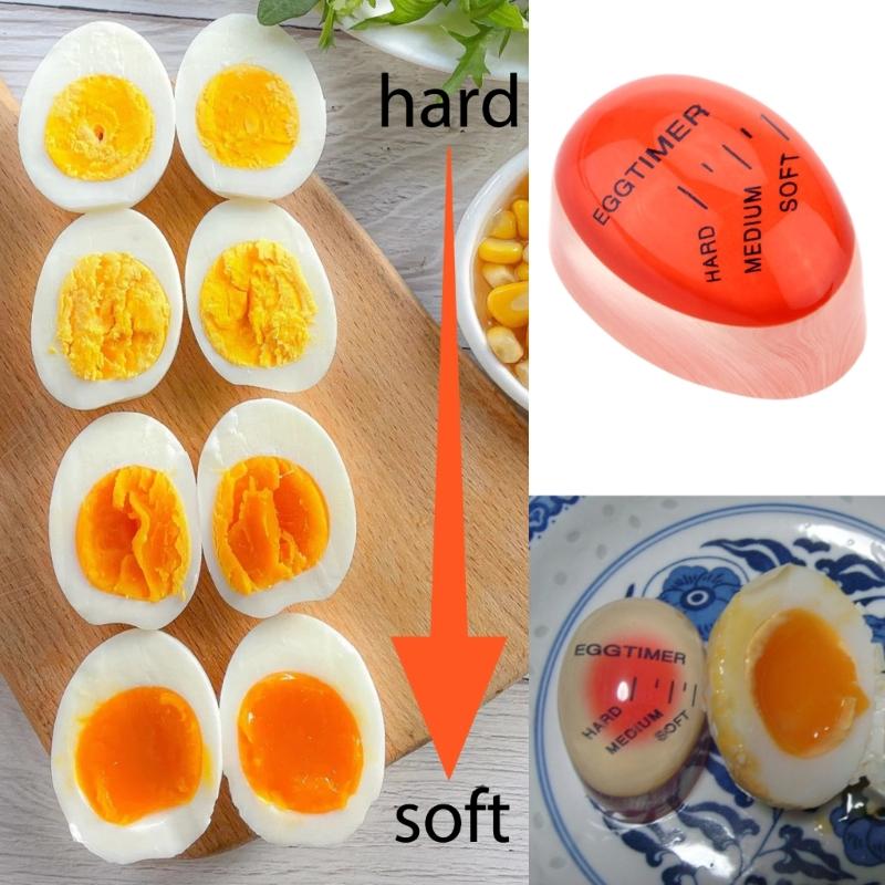 Essential Eggs Cooking Tool Effortless Eggs Timer Eggs Boiling Small Tool Color Changing Cooking Temperature Observer