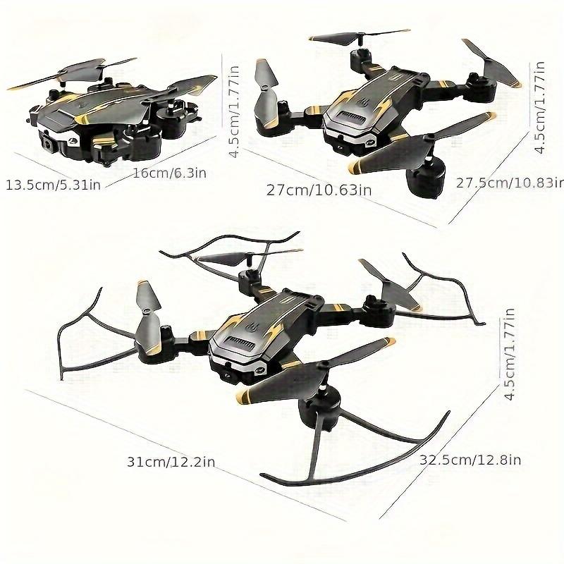 S6 Professional Remote Control Drone, Dual Camera Dual Folding Remote Control Quadcopter Height Holding Remote Control Toys, Boys and Girls Toys Gifts