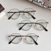 Vintage Retro Style Glasses Frame Round Shape Blue Light Blocking Woman Eyeglasses Korean Stylish Computer Glass