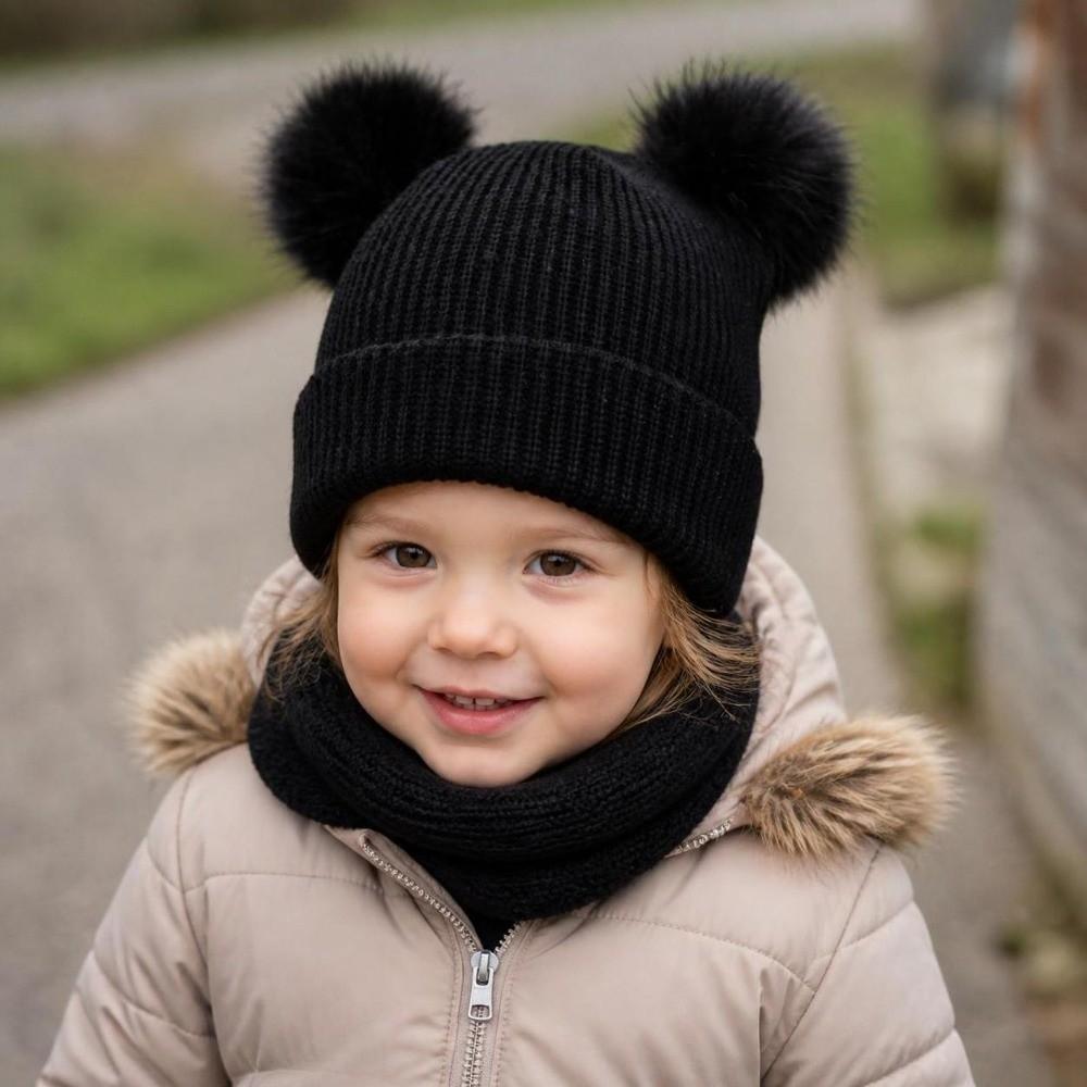 Solid Color Baby Knit Hat Pullover Style Newborn Turban Cap Infant Bonnet  Hospital Wear