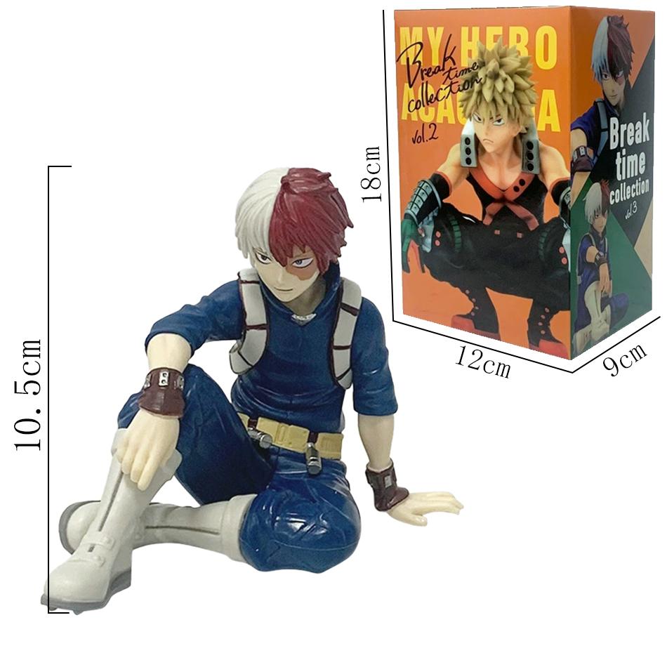 9-21CM My Hero Academia Katsuki Deku Todoroki So Himiko Toga Break Time Anime Figure Model Collection Doll Toy For Kids Gift