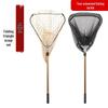 Collapsible Triangle Fishing Net - Portable Anti-Snag Landing Net with Telescopic Rod for Large Fish
