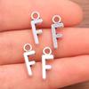 Zinc Alloy Alphabet Charms: 2 Colors, 26 Letter Pendants for Jewelry, Handbag, and Mobile Phone Accessories