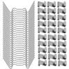100pcs Greenhouse Clips For Glass,stainless Steel Greenhouse Window Clips Glass Pane Fixin - Mishan