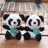 Sweet Panda Plush Toy Keychain Adorable And Soft Bag Charm 12cm