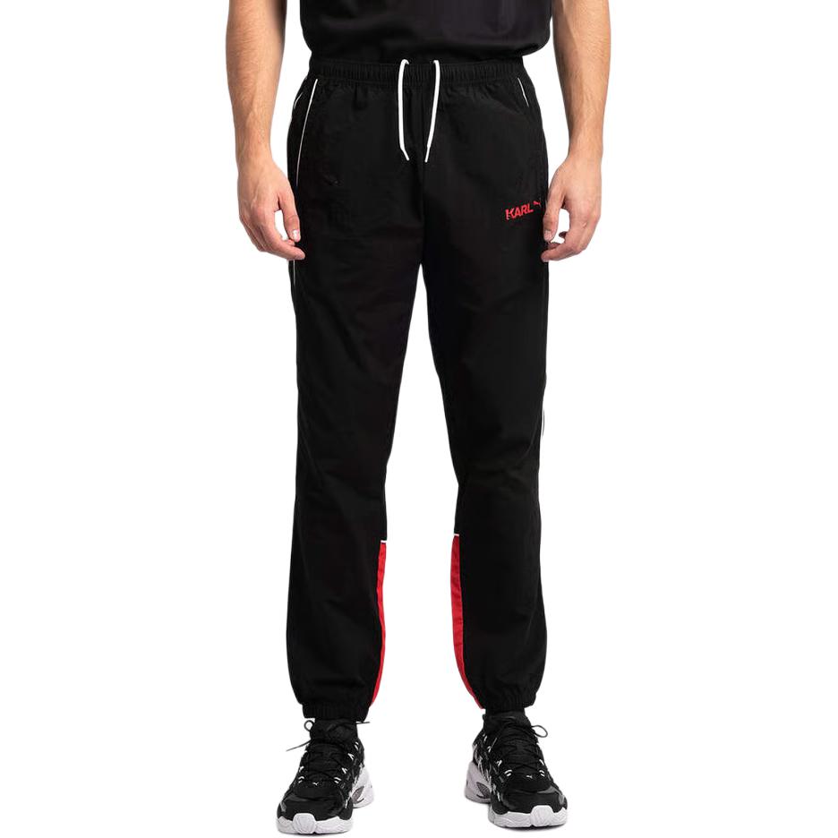 Puma X Karl Lagerfeld Color Block Mid-Rise Drawstring Casual Pants Men bottoms 595681-01
